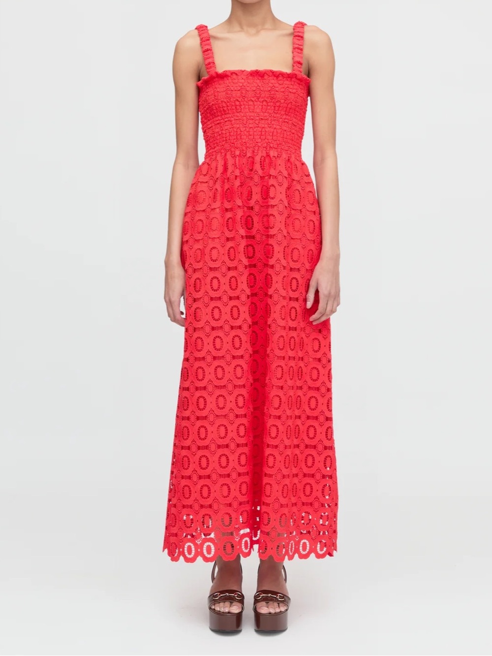 Hill House The Anjuli Nap Dress - poppy lace size small NWOT